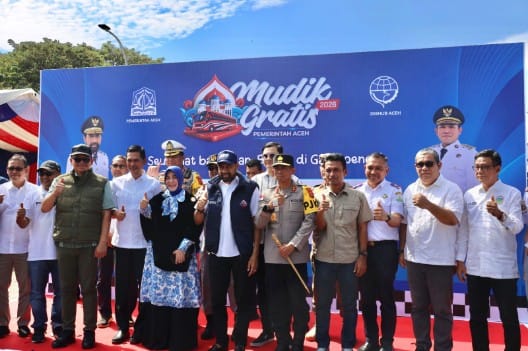 Forkopimda Aceh Lepas Program Mudik Gratis 2026 di Terminal Batoh