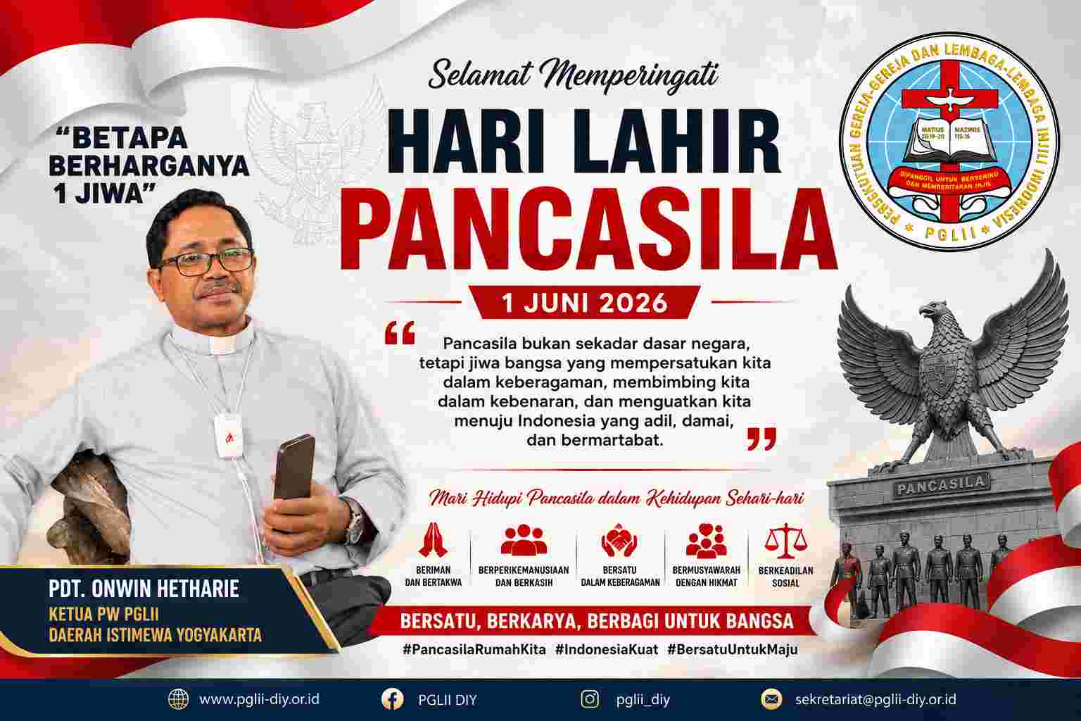 Pdt. Onwin Hetharie: Indonesia Akan Tetap Berdiri Kokoh Jika Kasih, Keadilan, dan Persatuan Menjadi Budaya Bangsa