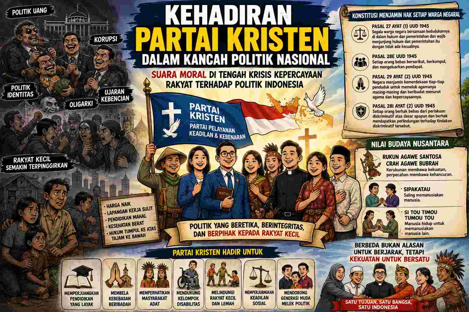 KEHADIRAN PARTAI KRISTEN DALAM KANCAH POLITIK NASIONAL