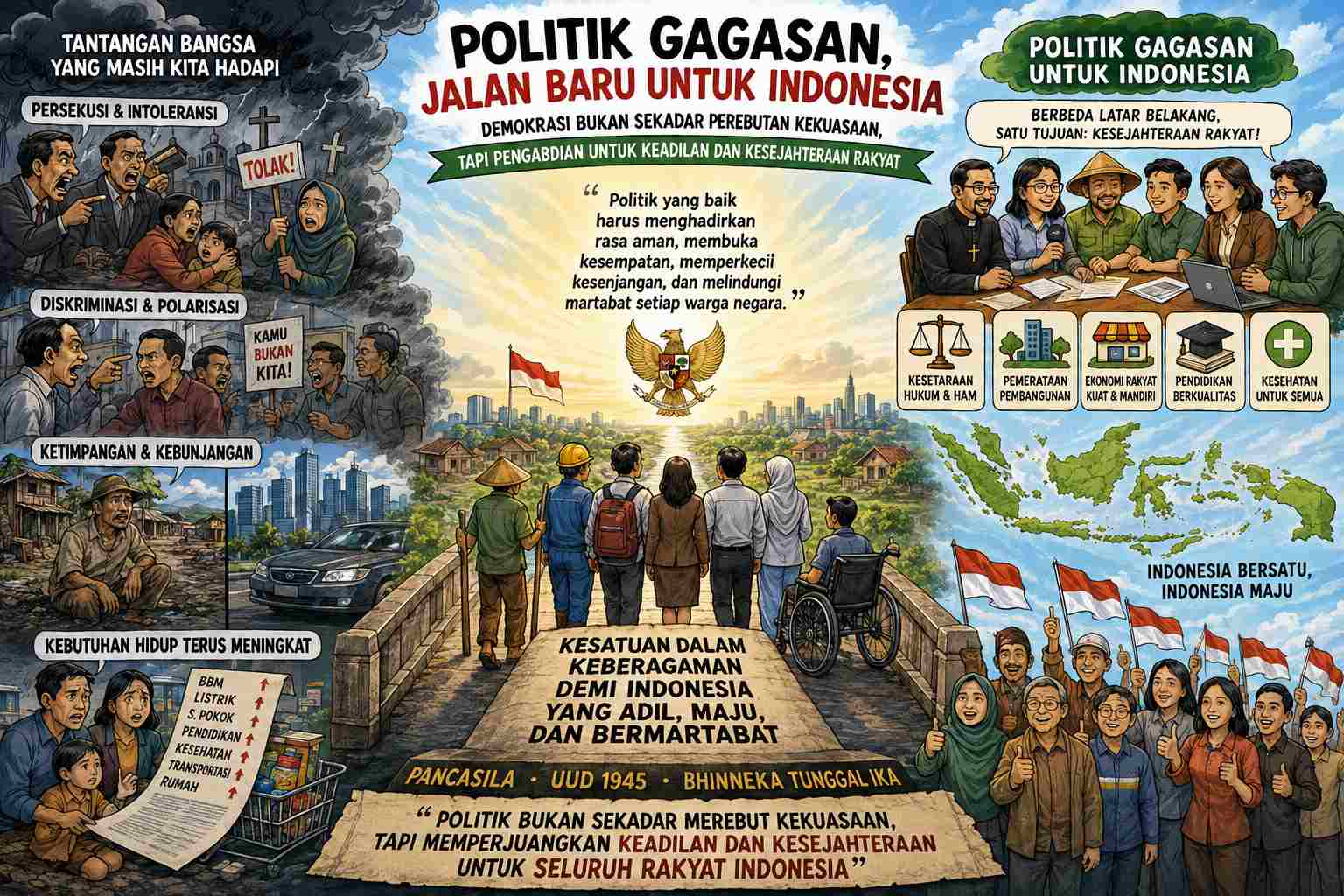 Ketika Politik Gagasan Menjadi Jalan Baru bagi Indonesia