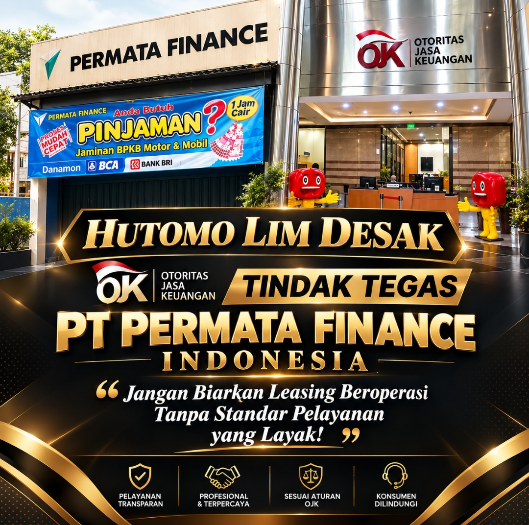 Hutomo Lim Desak OJK Evaluasi PT Permata Finance Indonesia: Perusahaan Pembiayaan Wajib Taat SOP